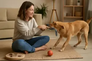 Cosa fare quando il cane si annoia? Giochi domestici che migliorano il suo umore