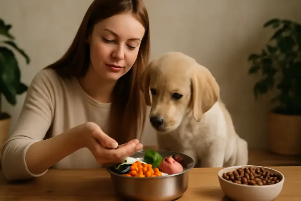 Alimentazione naturale per cuccioli: le regole fondamentali per una crescita sana