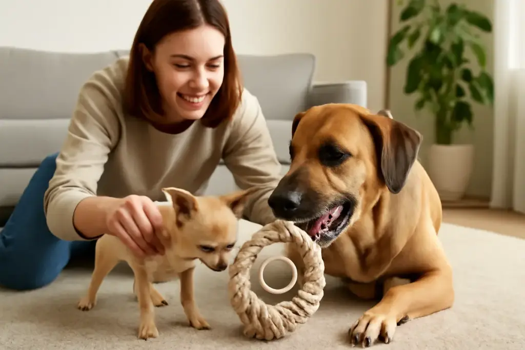 Come far giocare insieme cani di taglia diversa? Accorgimenti che evitano litigi e stress