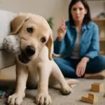 Cane che morde oggetti in casa: le risposte degli educatori per salvare mobili e giochi